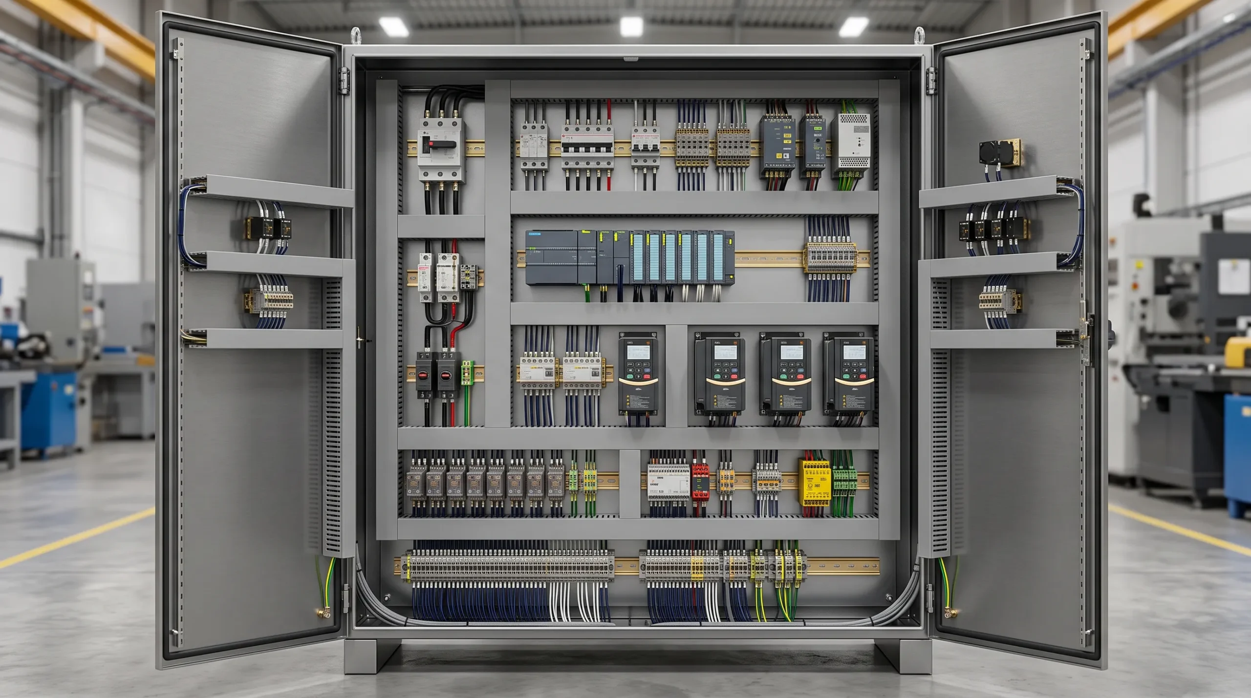 SCADA monitoring and industrial systems integration control room
