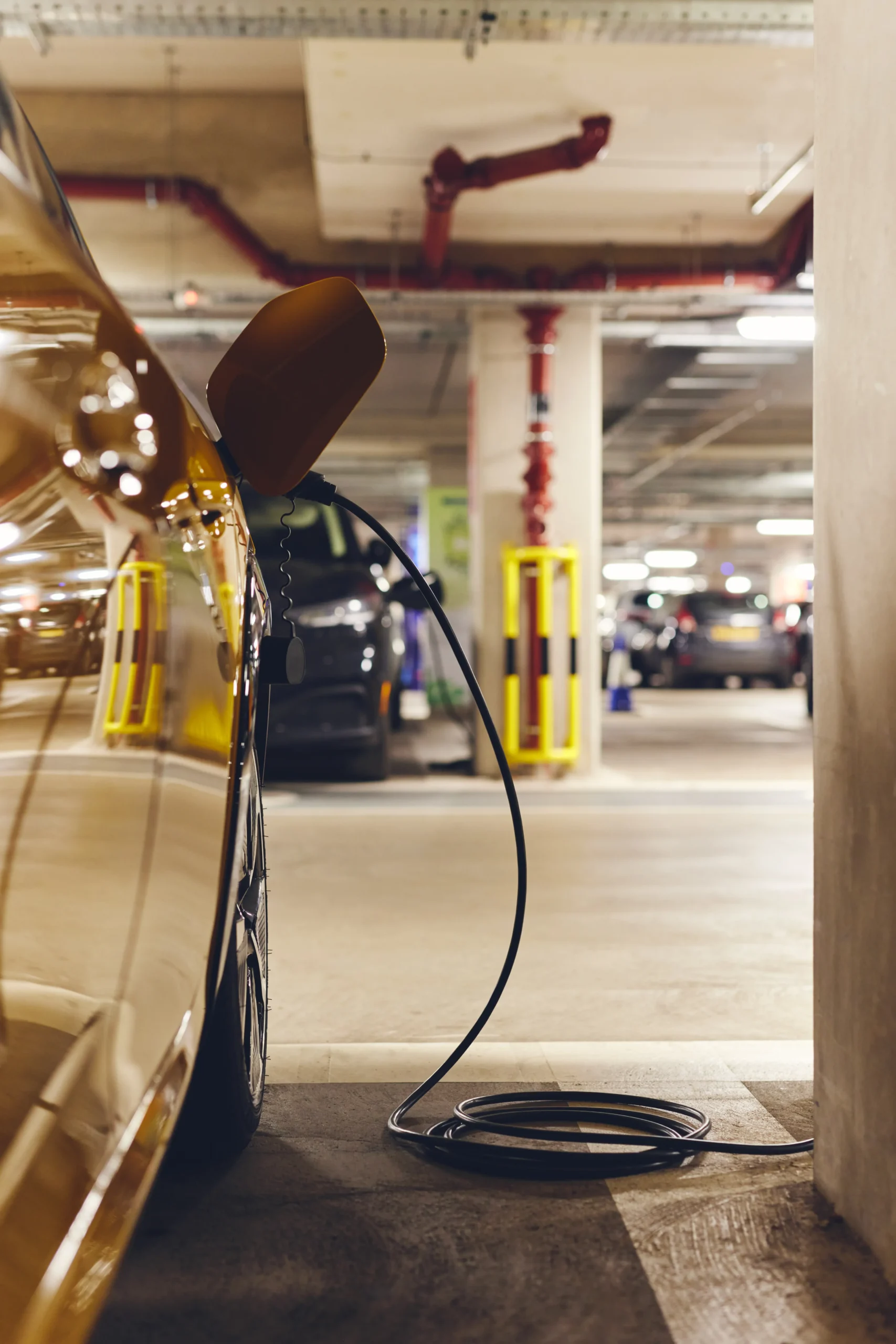 Electric vehicle charging in a condominium parking garage