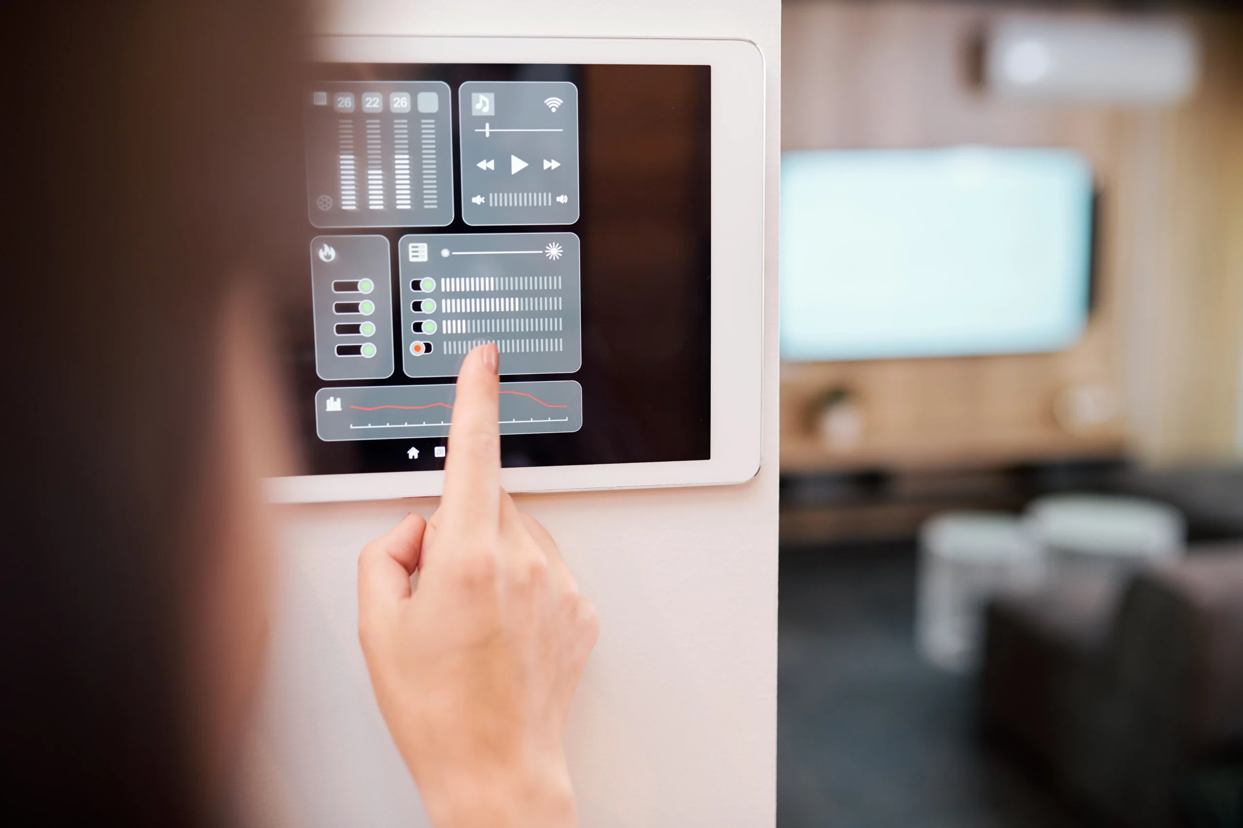 Digital building management control interface for connected commercial systems