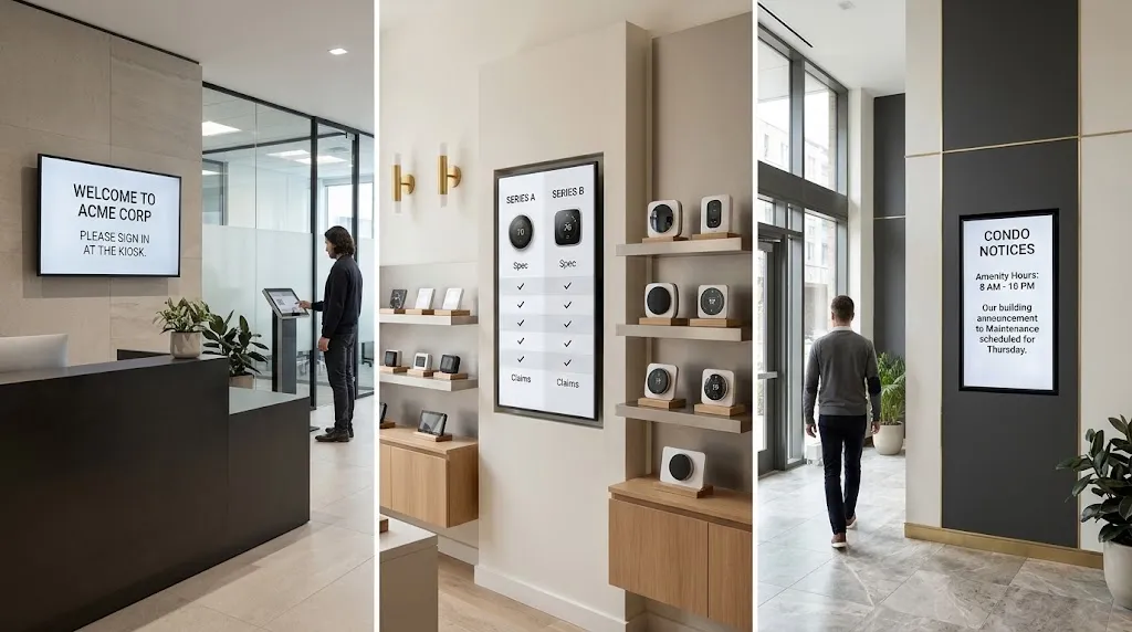 Digital Signage Examples for Businesses