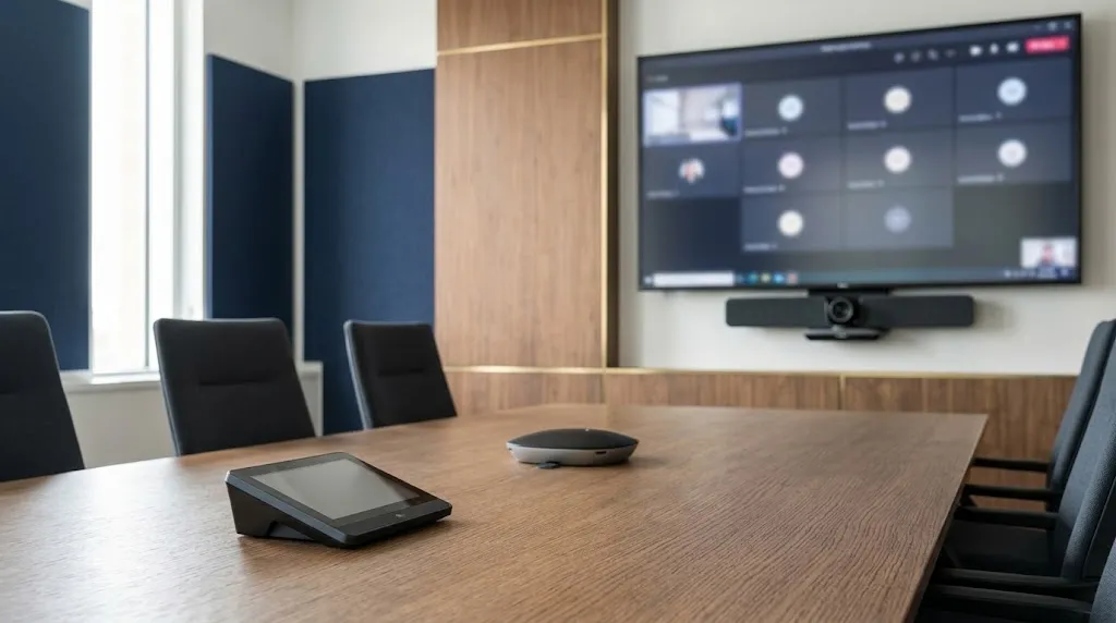 Small meeting room and larger boardroom with AV equipment suited to each space